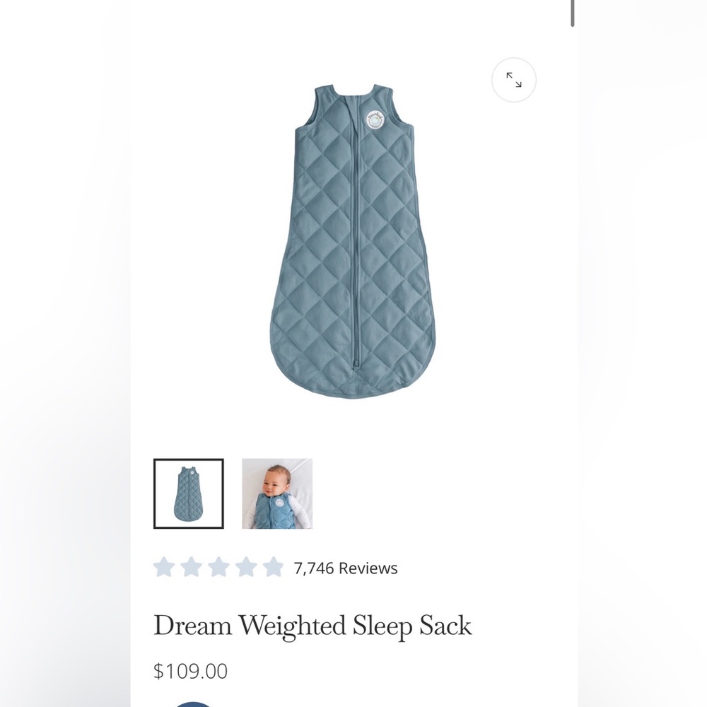LIKE NEW Dream land baby weighted swaddle